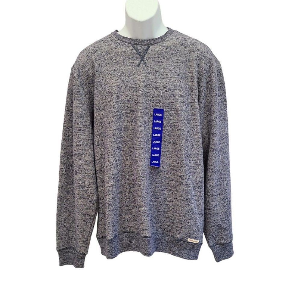 NWT Weatherproof Vintage1948 Sweatshirt Blue/Gray 80% Cotton Size L